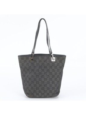 Gucci GG Canvas Leather Tote Bag Shoulder